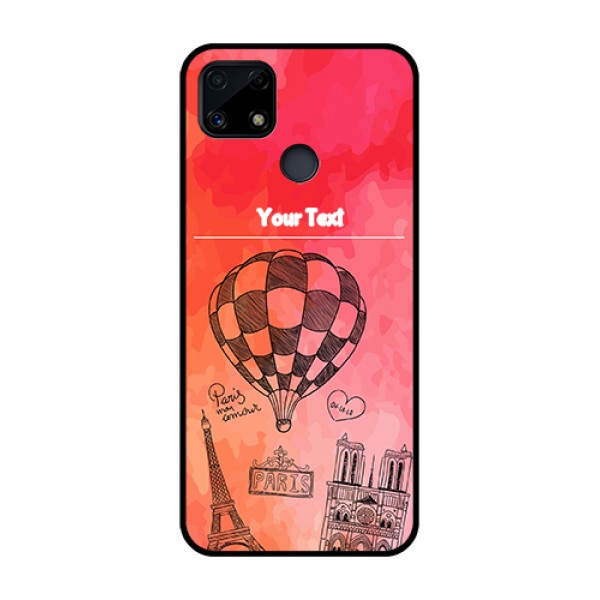 Realme Narzo 20 Custom Glass Phone Case  - Paris Theme Design