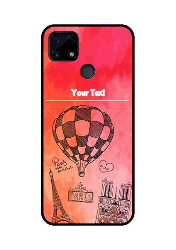 Realme Narzo 20 Custom Glass Phone Case  - Paris Theme Design