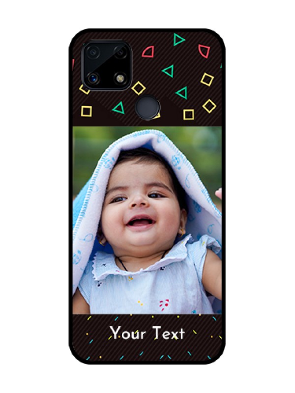 Custom Realme Narzo 20 Custom Glass Phone Case  - with confetti birthday design