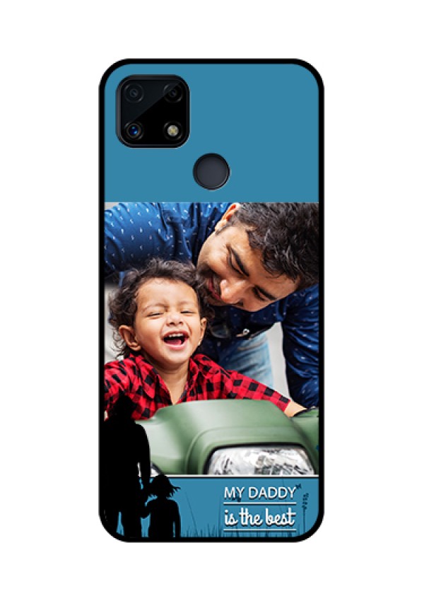 Realme Narzo 20 Custom Glass Mobile Case  - Best dad design 