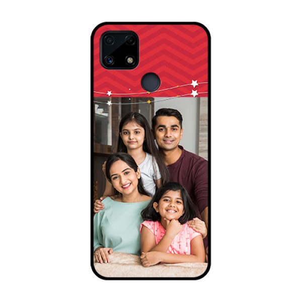 Realme Narzo 20 Personalized Glass Phone Case  - Happy Family Design