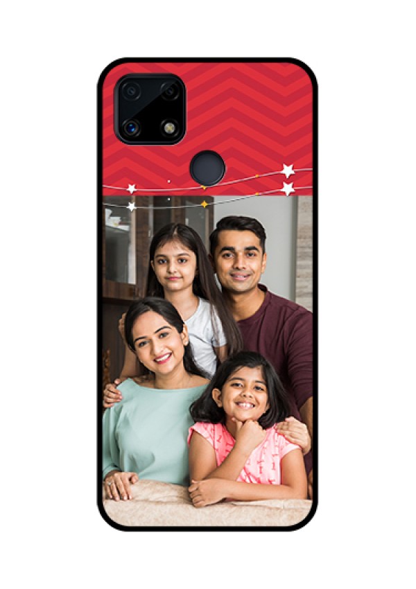 Realme Narzo 20 Personalized Glass Phone Case  - Happy Family Design