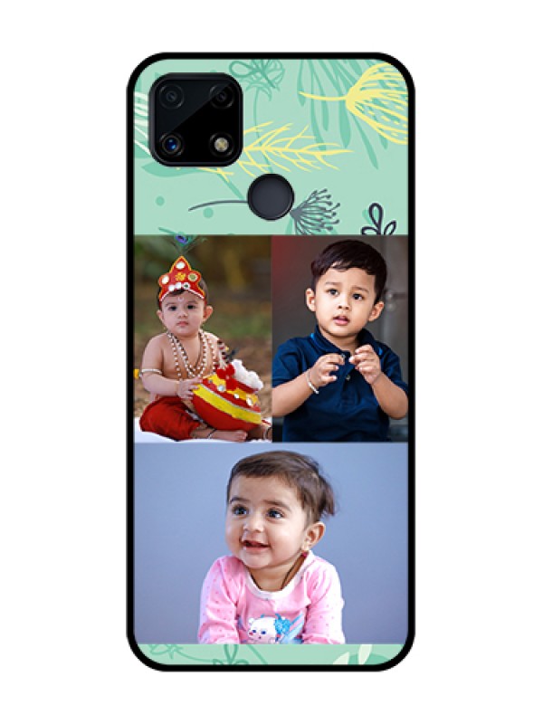 Custom Realme Narzo 20 Photo Printing on Glass Case  - Forever Family Design 