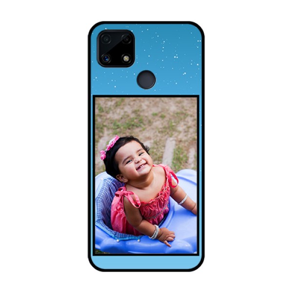 Realme Narzo 20 Custom Glass Mobile Case - Wave Pattern Colorful Design Realme Narzo 20 Custom Glass Mobile Case - Wave Pattern Colorful Design