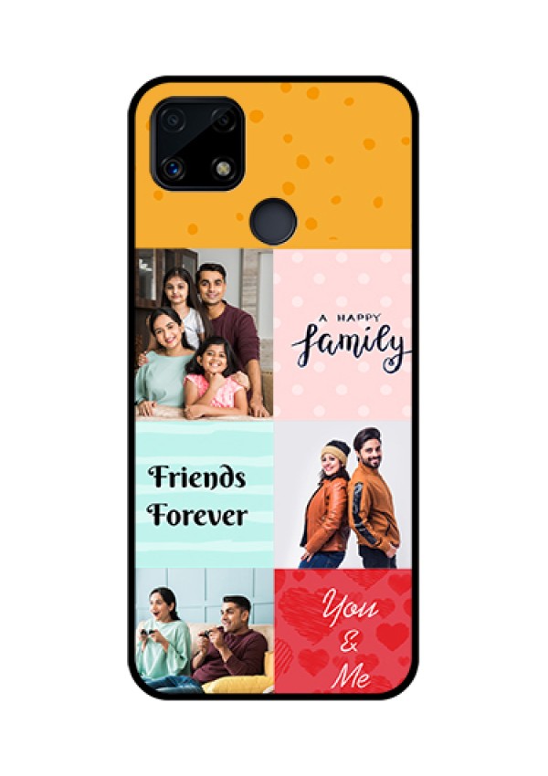 Realme Narzo 20 Personalized Glass Phone Case  - Images with Quotes Design