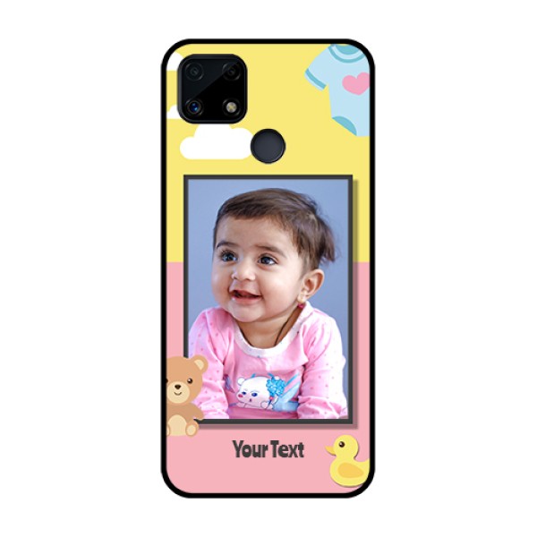 Realme Narzo 20 Photo Printing on Glass Case - Kids 2 Color Design Realme Narzo 20 Photo Printing on Glass Case - Kids 2 Color Design
