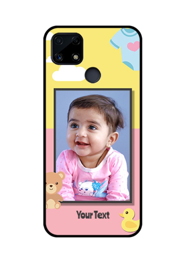 Realme Narzo 20 Photo Printing on Glass Case  - Kids 2 Color Design