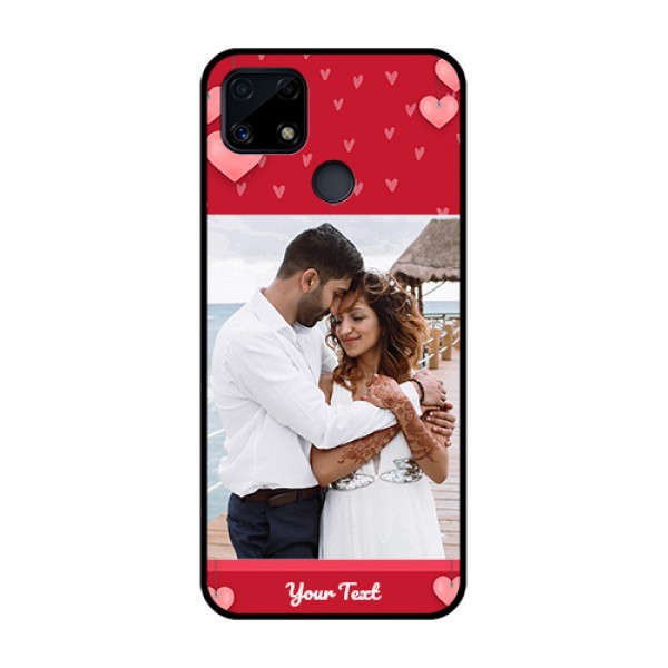 Realme Narzo 20 Custom Glass Phone Case - Valentines Day Design Realme Narzo 20 Custom Glass Phone Case - Valentines Day Design
