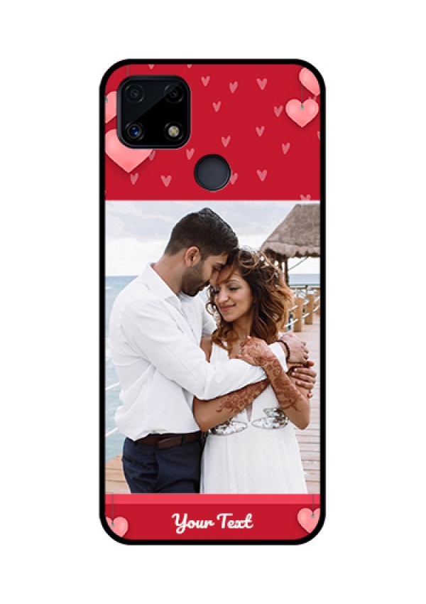 Realme Narzo 20 Custom Glass Phone Case  - Valentines Day Design