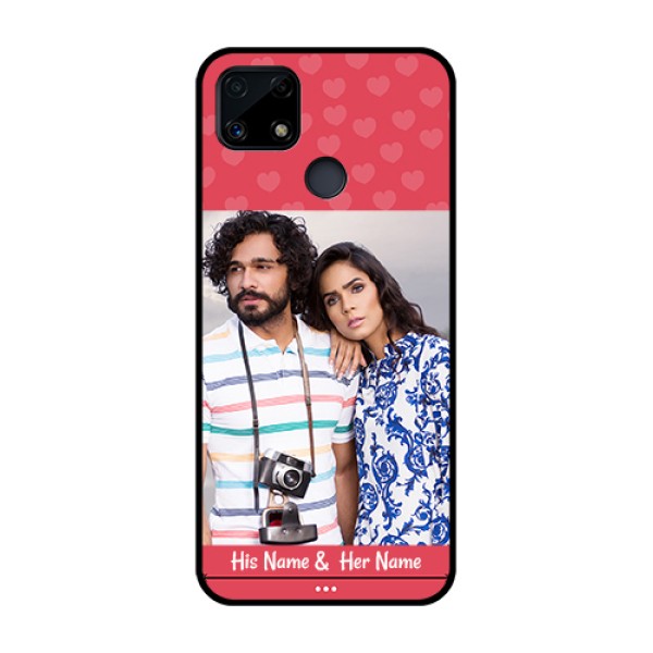 Realme Narzo 20 Photo Printing on Glass Case - Simple Love Design Realme Narzo 20 Photo Printing on Glass Case - Simple Love Design