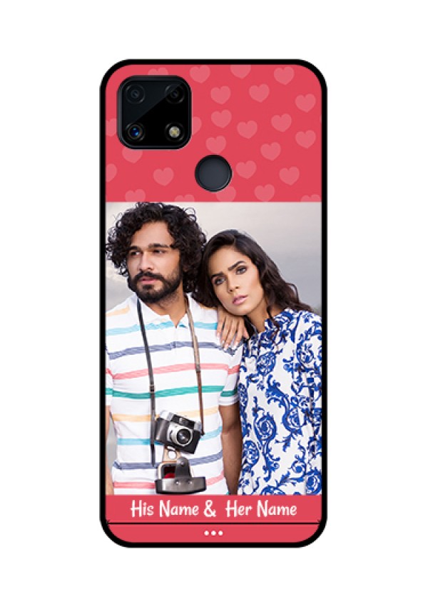 Realme Narzo 20 Photo Printing on Glass Case  - Simple Love Design
