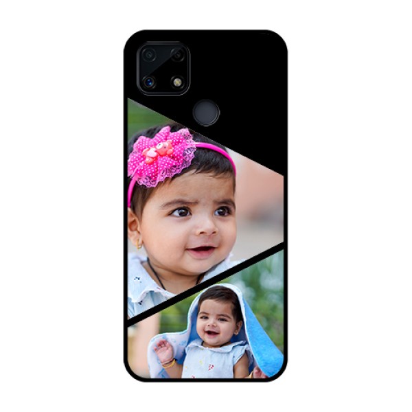 Realme Narzo 20 Custom Glass Phone Case  - Semi Cut Design