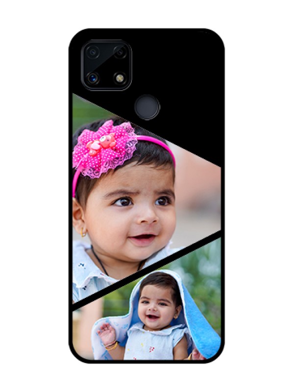 Custom Realme Narzo 20 Custom Glass Phone Case  - Semi Cut Design