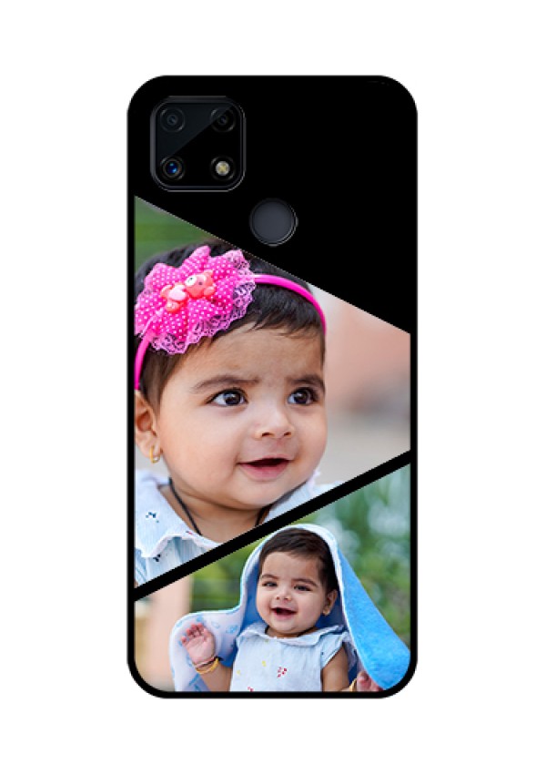 Realme Narzo 20 Custom Glass Phone Case  - Semi Cut Design