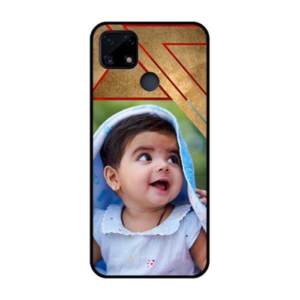 Realme Narzo 20 Personalized Glass Phone Case  - Gradient Abstract Texture Design