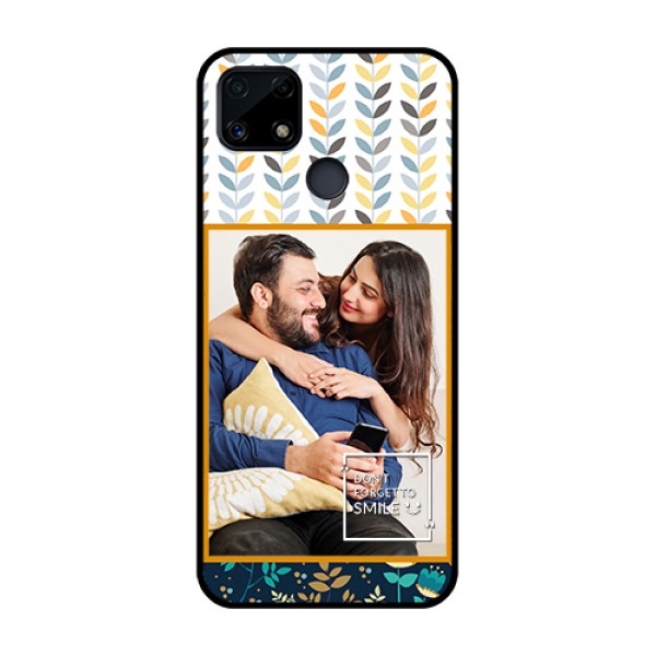 Realme Narzo 20 Custom Glass Mobile Case - Pattern Design Realme Narzo 20 Custom Glass Mobile Case - Pattern Design