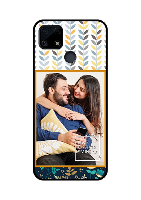 Realme Narzo 20 Custom Glass Mobile Case  - Pattern Design