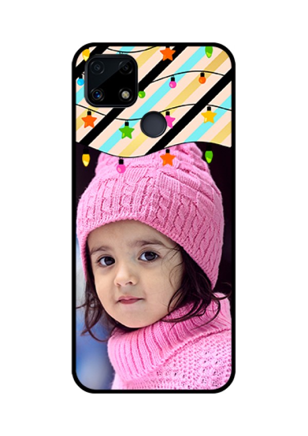 Realme Narzo 20 Custom Glass Mobile Case  - Lights Hanging Design