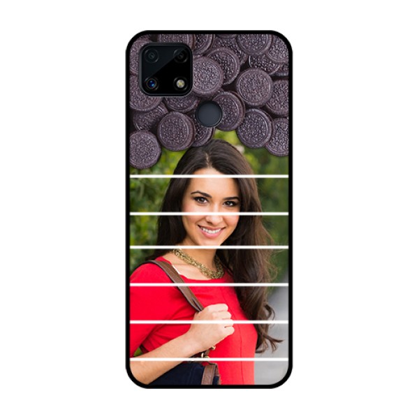 Realme Narzo 20 Custom Glass Phone Case - with Oreo Biscuit Design Realme Narzo 20 Custom Glass Phone Case - with Oreo Biscuit Design