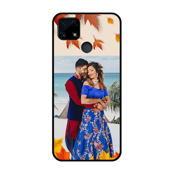 Realme Narzo 20 Photo Printing on Glass Case - Autumn Maple Leaves Design Realme Narzo 20 Photo Printing on Glass Case - Autumn Maple Leaves Design