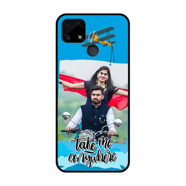 Realme Narzo 20 Custom Glass Mobile Case  - Traveller Design 