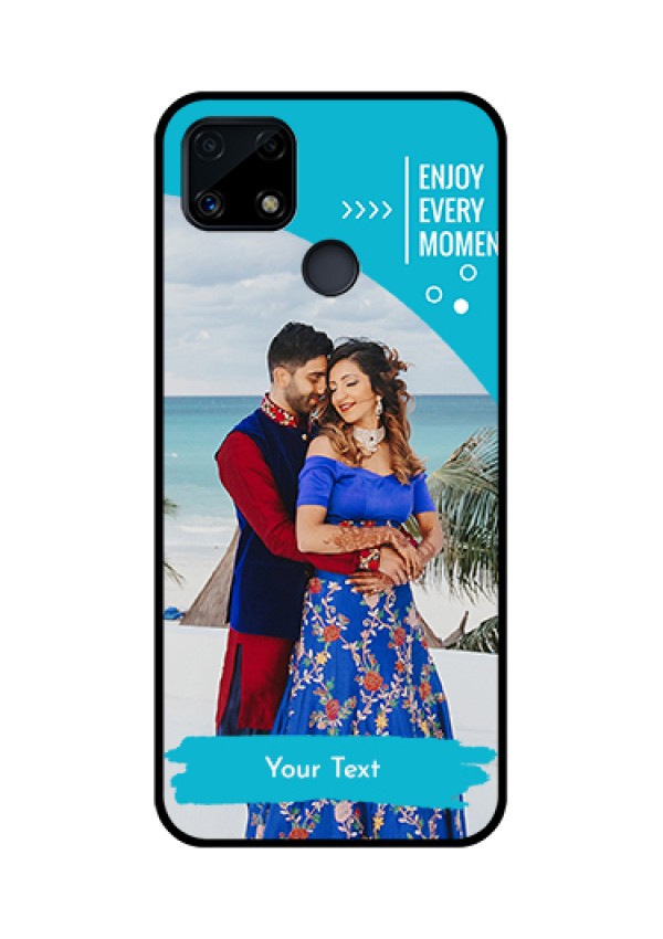 Realme Narzo 20 Custom Glass Mobile Case  - Happy Moment Design