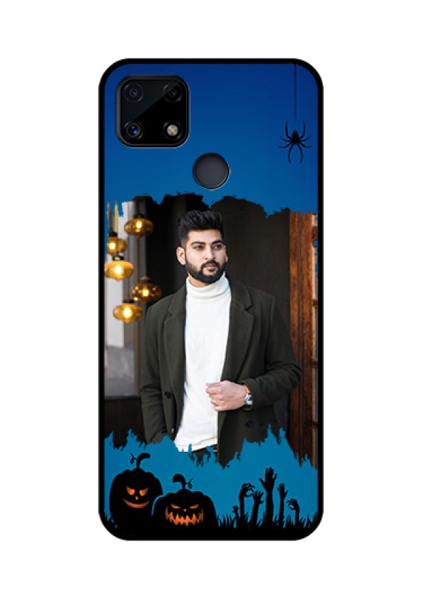 Realme Narzo 20 Photo Printing on Glass Case  - with pro Halloween design 
