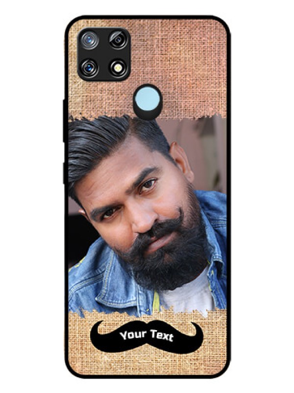 Custom Realme Narzo 20 Personalized Glass Phone Case  - with Texture Design