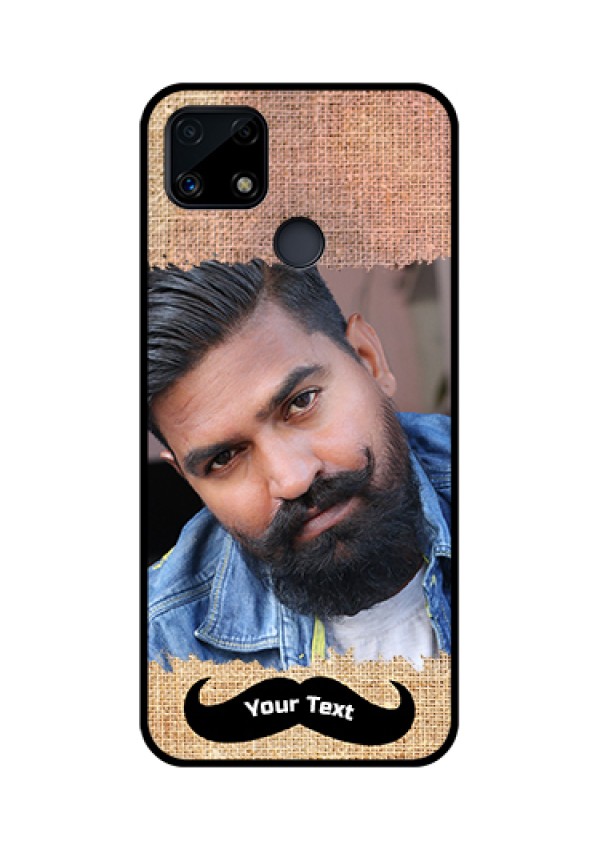 Realme Narzo 20 Personalized Glass Phone Case  - with Texture Design