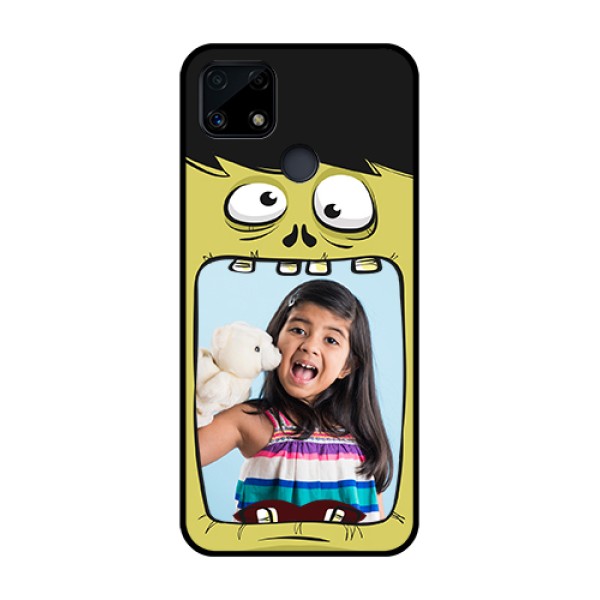 Realme Narzo 20 Personalized Glass Phone Case - Cartoon monster back case Design Realme Narzo 20 Personalized Glass Phone Case - Cartoon monster back case Design