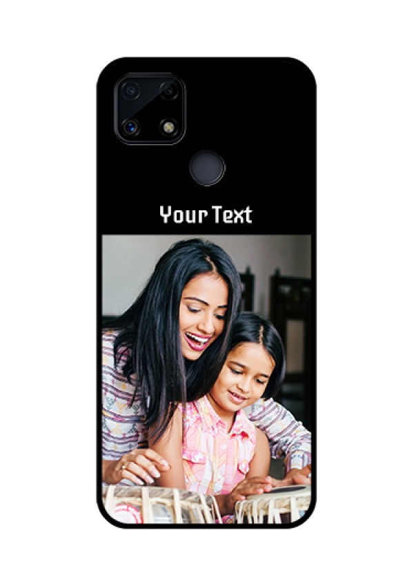 Realme Narzo 20 Photo with Name on Glass Phone Case
