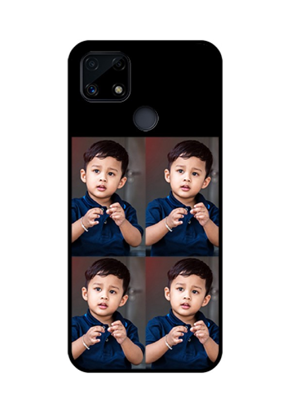 Realme Narzo 20 4 Image Holder on Glass Mobile Cover