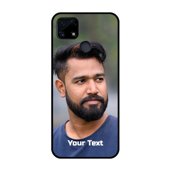 Realme Narzo 20 Glass Mobile Cover: Photo with Text Realme Narzo 20 Glass Mobile Cover: Photo with Text