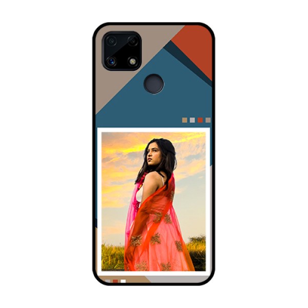 Narzo 20 Personalized Glass Phone Case - Retro color pallet Design Narzo 20 Personalized Glass Phone Case - Retro color pallet Design