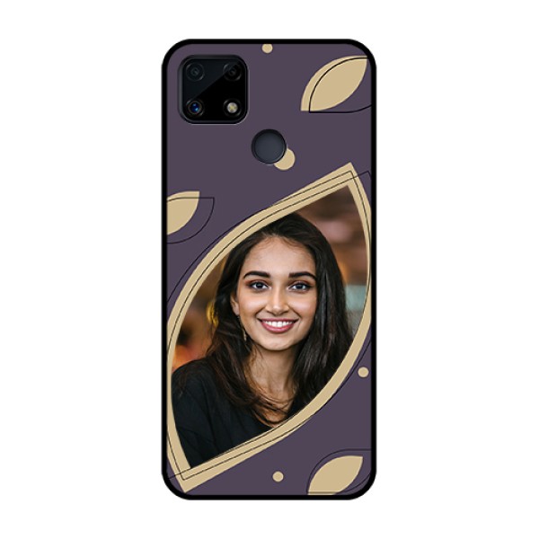 Narzo 20 Custom Glass Mobile Case - Falling Leaf Design