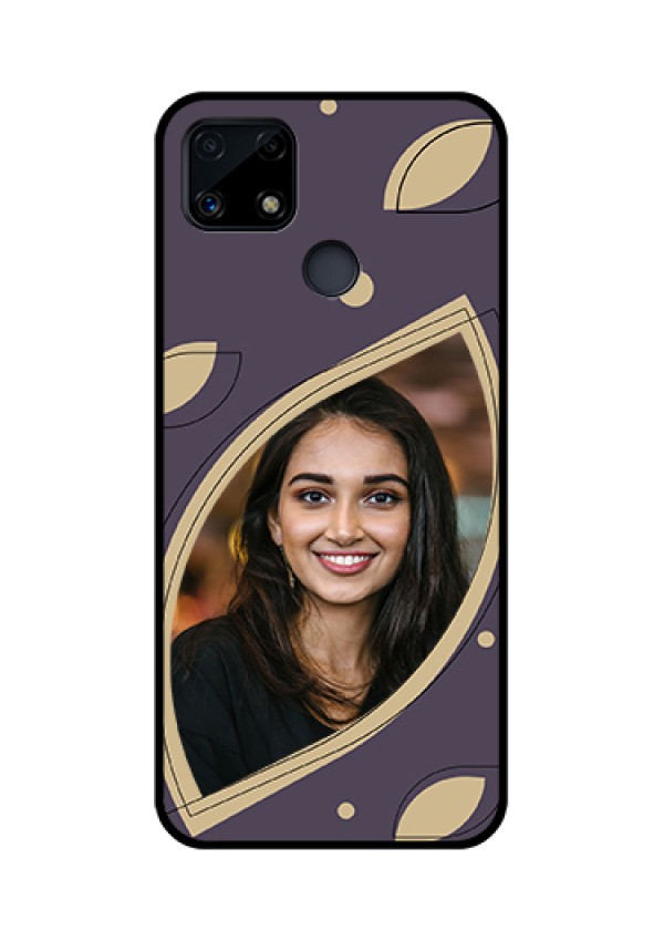 Narzo 20 Custom Glass Mobile Case - Falling Leaf Design