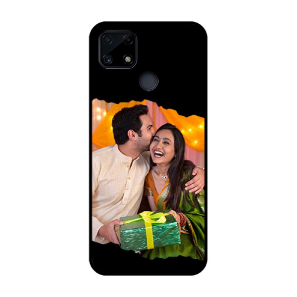 Narzo 20 Custom Glass Phone Case - Tear-off Design