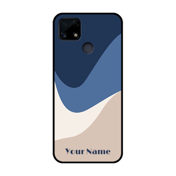 Narzo 20 Custom Glass Phone Case - Abstract Drip Art Design Narzo 20 Custom Glass Phone Case - Abstract Drip Art Design