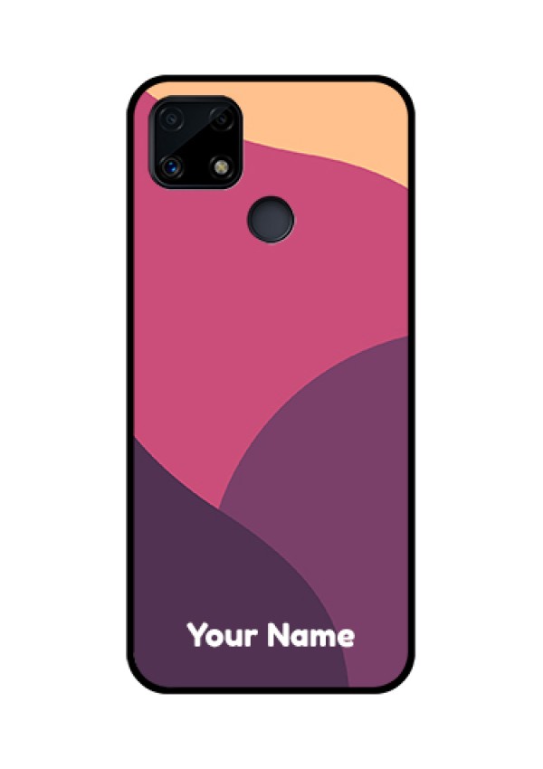 Narzo 20 Custom Glass Phone Case - Mixed Multi-colour abstract art Design