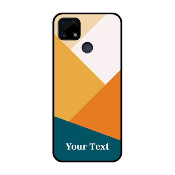Narzo 20 Personalized Glass Phone Case - Stacked Multi-colour Design Narzo 20 Personalized Glass Phone Case - Stacked Multi-colour Design