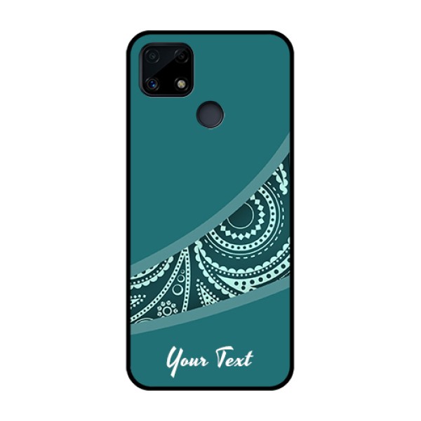 Narzo 20 Photo Printing on Glass Case - semi visible floral Design Narzo 20 Photo Printing on Glass Case - semi visible floral Design