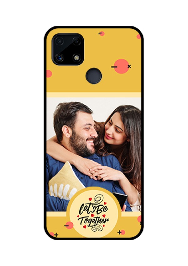 Narzo 20 Photo Printing on Glass Case - Lets be Together Design