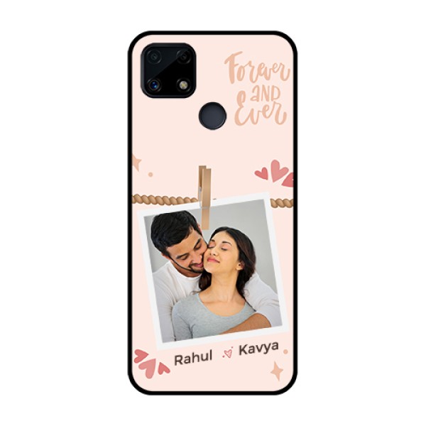 Narzo 20 Custom Glass Phone Case - Forever and ever love Design Narzo 20 Custom Glass Phone Case - Forever and ever love Design