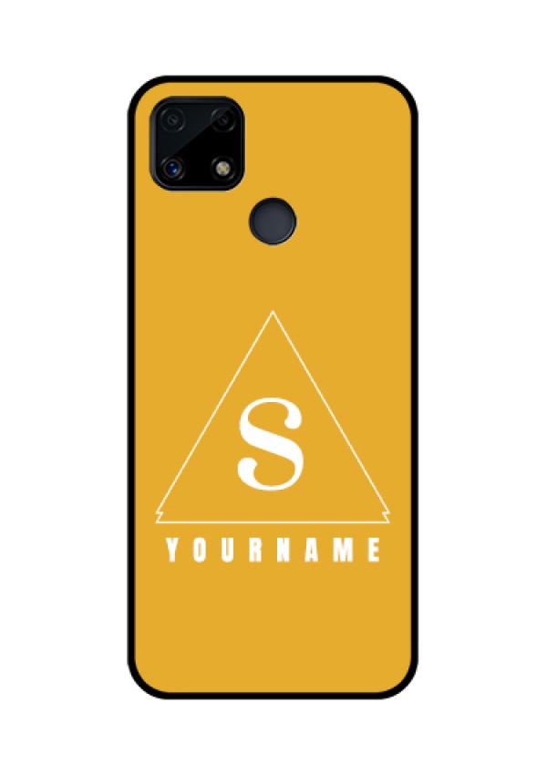 Narzo 20 Personalized Glass Phone Case - simple triangle Design