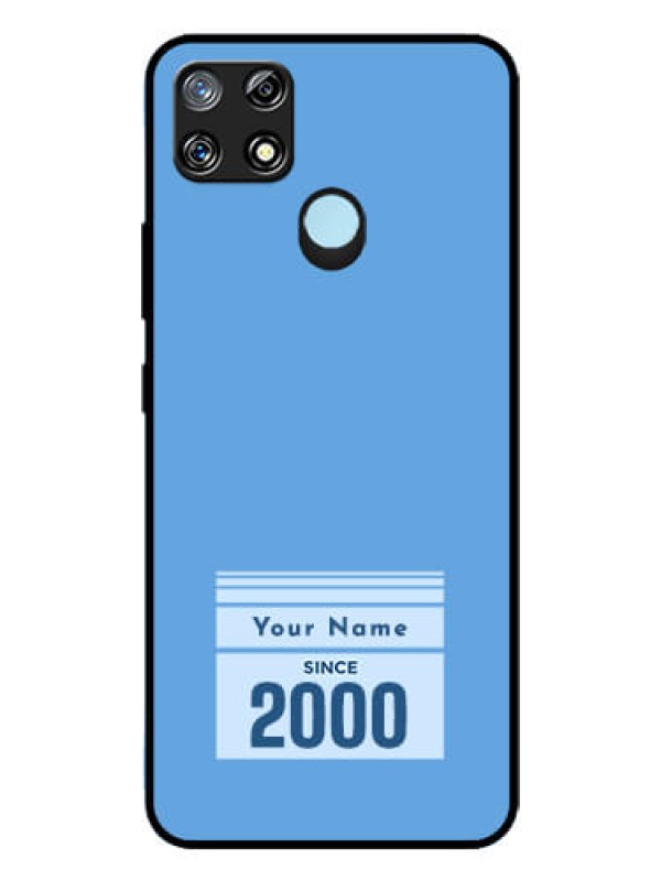 Custom Narzo 20 Custom Glass Mobile Case - Custom Year of birth Design