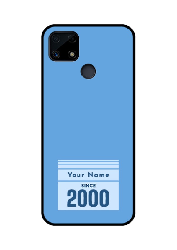 Narzo 20 Custom Glass Mobile Case - Custom Year of birth Design