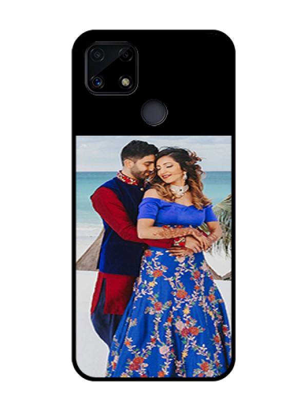 Custom Narzo 20 Custom Glass Phone Case - Upload Full Picture With Custom Color Design