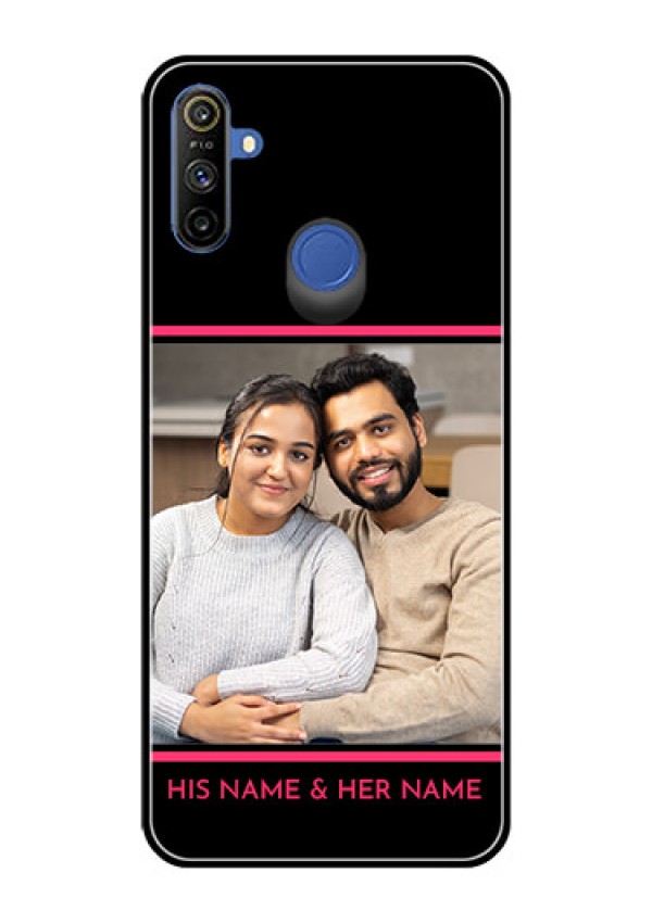 Narzo 20A Custom Glass Mobile Case  - with Add Text Design