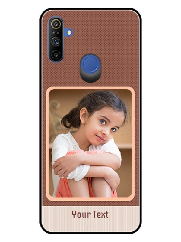 Custom Narzo 20A Custom Glass Phone Case  - Simple Pic Upload Design