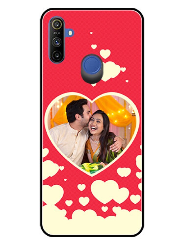 Custom Narzo 20A Custom Glass Mobile Case  - Love Symbols Phone Cover Design